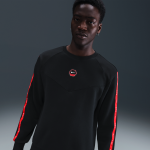 Sweat - shirt ras - du - cou en fleece nike city side pour homme - noir