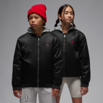 Veste aviateur à capuche et grand logo jordan pour ado - noir Veste aviateur à capuche et grand logo jordan pour ado - noir