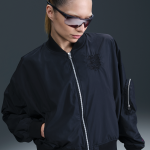 Veste aviateur oversize nike football angleterre essential pour femme - noir