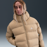 Veste  capuche ample therma - fit adv nike acg  lunar lake  primaloft ; pour homme - marron