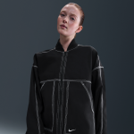 Veste cargo oversize  motif nike pour femme - noir