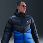Veste en duvet nike windrunner pour homme - bleu