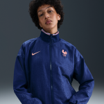 Veste de foot nationale nike dri - fit fff strike pour femme - bleu