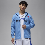 Veste de match de basket jordan dri - fit adv france pour homme - bleu