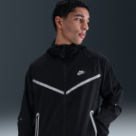 Veste nike tech windrunner tiss�e � zip pour homme - noir