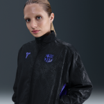 Veste de survêtement de foot à motif kobe fc barcelona extérieur pour femme - noir Veste de survêtement de foot à motif kobe fc barcelona extérieur pour femme - noir