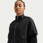 Veste de surv�tement oversize en fleece nike pour femme - noir