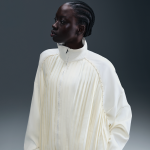 Veste de survtement plisse nike sportswear collection pour femme - blanc