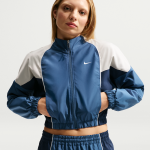 Veste de surv�tement r�tr�cie nike pour femme - bleu
