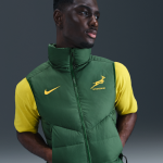 Veste de survtement sans manches de rugby  garnissage nike springboks pour homme - vert