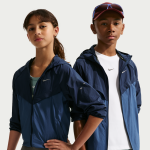 Veste de training d�perlante anti - uv nike stride pour enfant - bleu