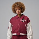 Veste universitaire therma - fit jordan brooklyn pour femme - rouge