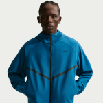 Veste windrunner � zip en maille shori nike tech pour homme - bleu
