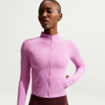 Veste � zip dri - fit nike zenvy pour femme - pourpre