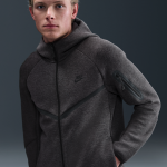 Veste  zip en fleece windrunner nike tech pour homme - noir