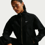 Veste � zip tiss�e ample uv nike windrunner pour femme - noir