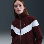 Veste � zip tiss�e ample uv nike windrunner pour femme - rouge