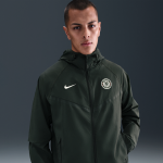 Veste à zip tissée nike football chelsea fc tech windrunner pour homme - vert Veste à zip tissée nike football chelsea fc tech windrunner pour homme - vert