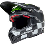 Bell moto - 9s flex fasthouse smoke bomb, casque de motocross