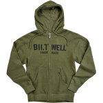Biltwell stencil, sweat � capuche zipp�