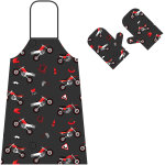 Booster mx, tablier / moufles pour le barbecue