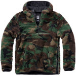 Brandit teddyfleece worker, sweat  capuche