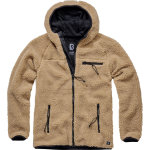 Brandit teddyfleece worker, sweat � capuche zipp�