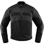 Icon contra - 2, veste en cuir - textile perfore