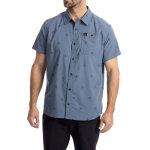 Klim petrol stretch, chemise manches courtes