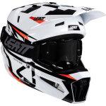 Leatt 3. 5 white, casque de motocross