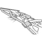 Moose racing honda crf 1000l / crf1100l / as, kenai top case carrier Moose racing honda crf 1000l / crf1100l / as, kenai top case carrier