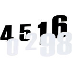 Moose racing race number 1, autocollant Moose racing race number 1, autocollant