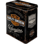 Nostalgic art harley - davidson genuine logo, bo�te de conserve l