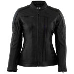 Rusty stitches alice, veste en cuir pour femmes