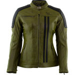 Rusty stitches alice, veste en cuir pour femmes