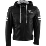 Rusty stitches jari hooded v2, veste en cuir