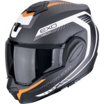 Scorpion exo - tech evo carbon cosy orange, casque modulaire