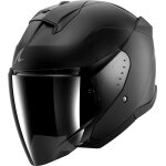 Shark skwal jet blank, casque ouvert