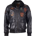 Top gun bomber, veste en cuir