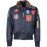 Top gun machine, veste en textile