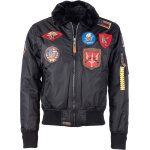 Top gun machine, veste en textile