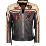 Top gun racing, veste en cuir