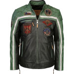 Top gun racing, veste en cuir