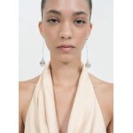 Boucles d'oreille chane pendentif sphre