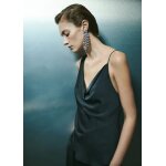 Boucles d'oreilles cascade cristaux  facettes