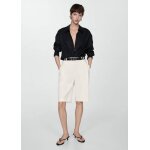 Bermuda droit taille haute