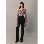 Blouse carreaux asymtrique