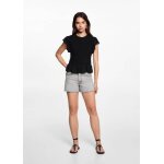 Blouse fronc�e manches volant�es