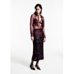 Blouse semi - transparente poches