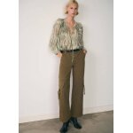 Blouse imprime semi - transparente